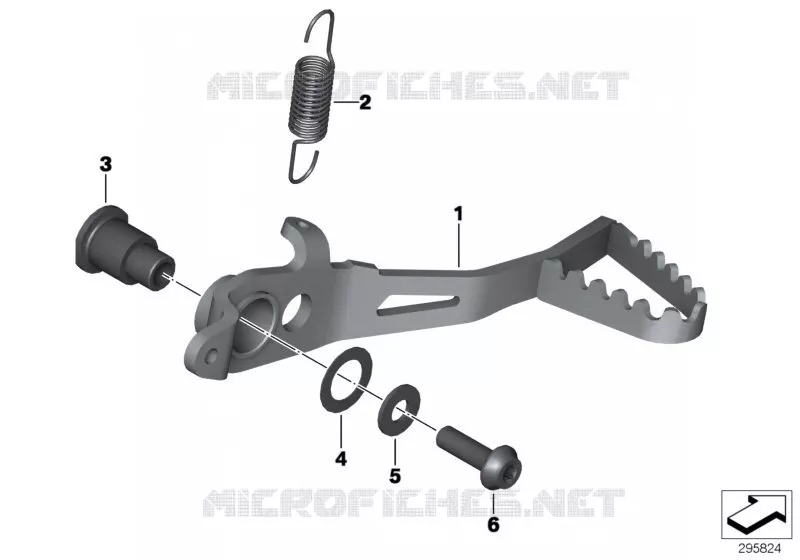 Pedale de frein BMW Motorrad BMW Motorrad R 1200 2011 K5x  K50 (0A01, 0A11)