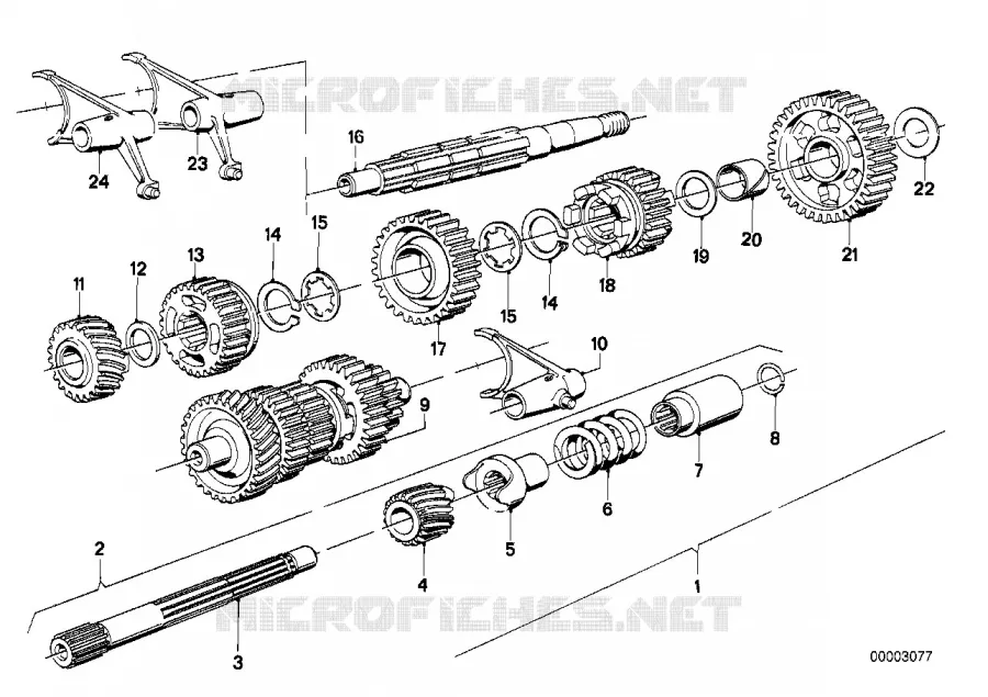Pièces de boîte 5 vitesses sport BMW Motorrad BMW Motorrad Classic R 60 1975 Boxer (69-76)  R60