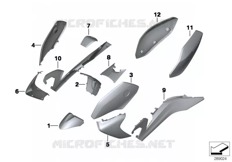 Pièces peintes WND4 havanna metallic BMW Motorrad BMW Motorrad C 650 2011   K19 (0133, 0134)