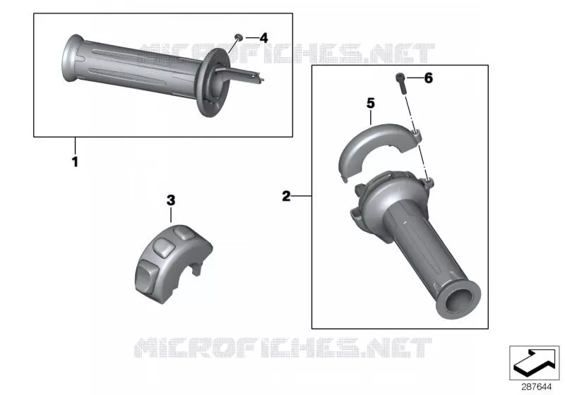 Poignees chauffantes BMW Motorrad BMW Motorrad R nineT 2015   K22 (0J11, 0J13)