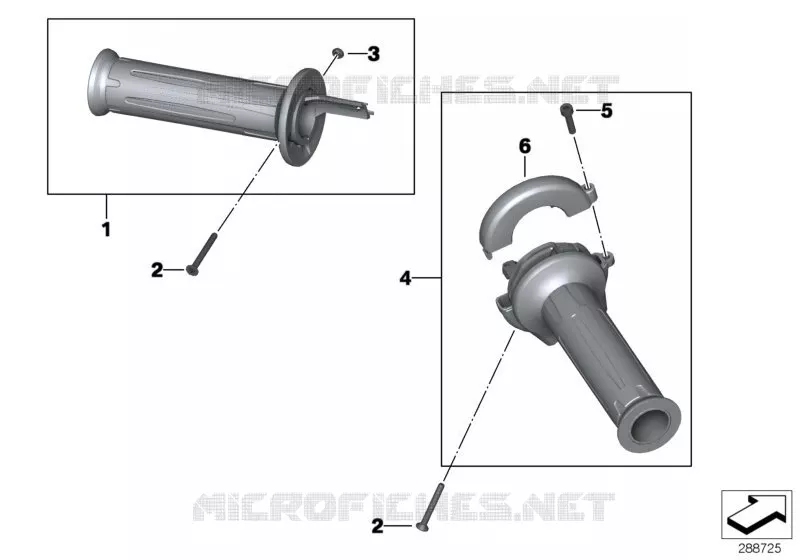 Poignées de guidon BMW Motorrad BMW Motorrad C 650 2011   K19 (0133, 0134)