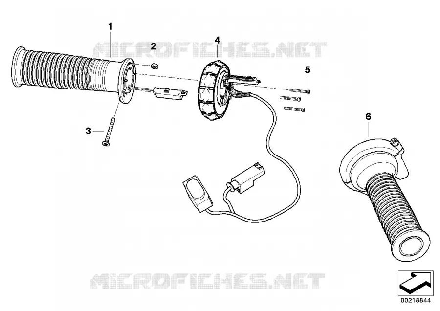 Poignées guidon chauff./ Multi-Control. BMW Motorrad BMW Motorrad R 1200 2008 K2x  K26 (0430,0440)
