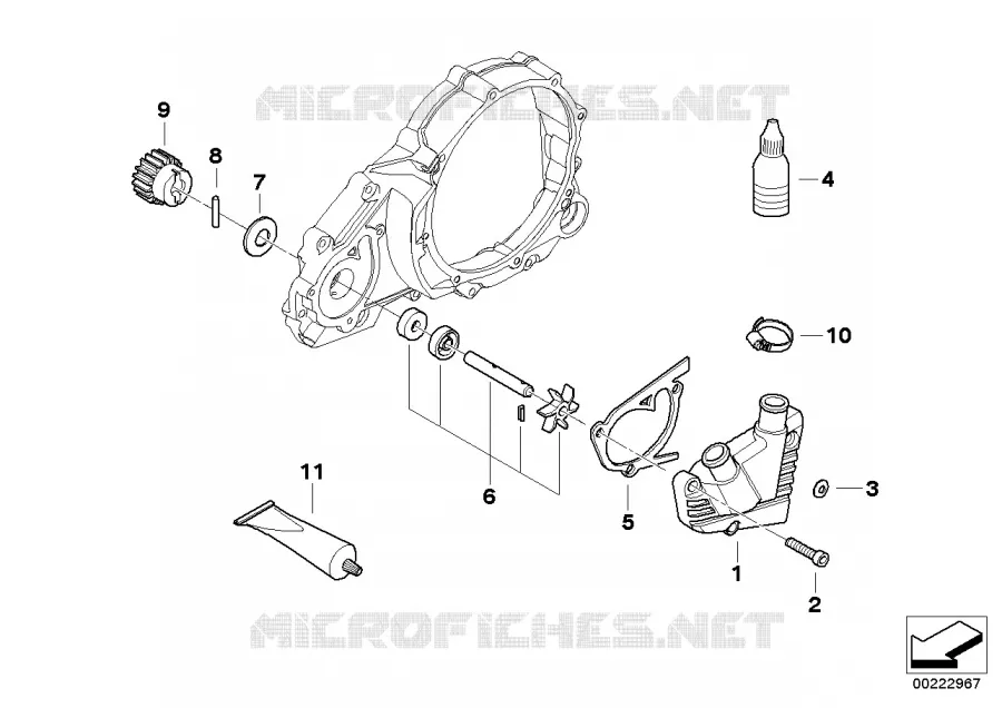 Pompe de liquide de refroidissement BMW Motorrad BMW Motorrad G 650 2006 X  K15 (0165,0195)