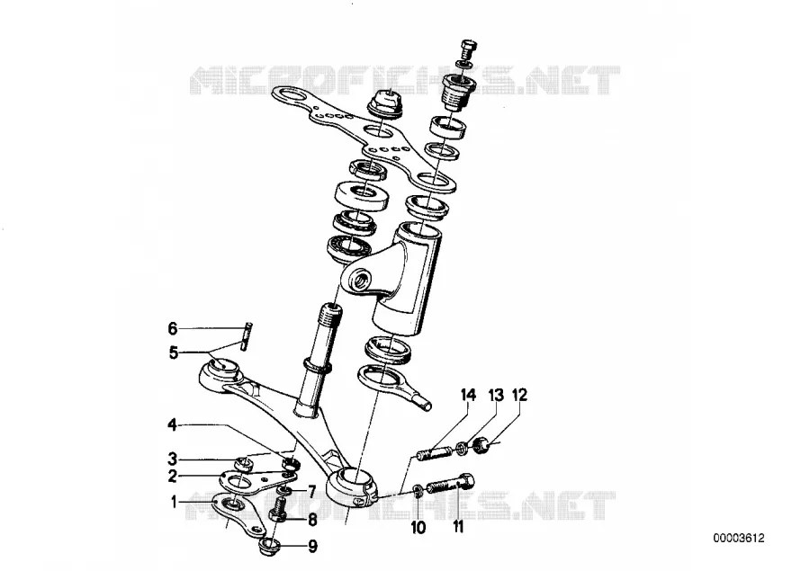 Pontet de fourche inferieur BMW Motorrad BMW Motorrad Classic R 60 1973 Boxer (69-76)  R60