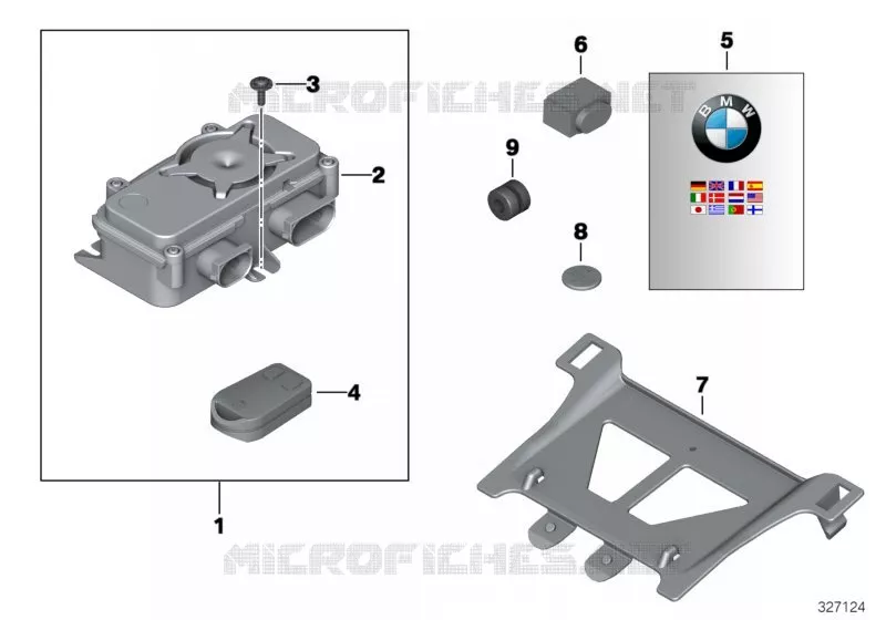 Post-équipement alarme antivol BMW Motorrad BMW Motorrad R 900 2005 K2x  K26 (0367,0387)