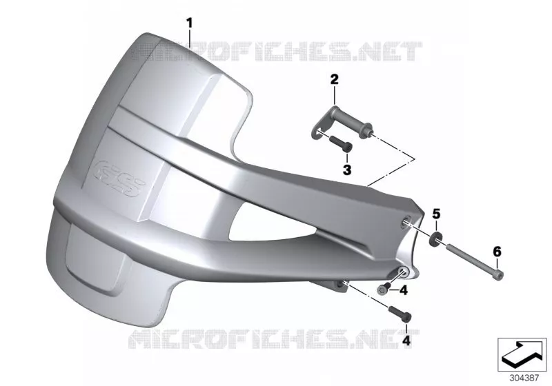 Protecteur AR BMW Motorrad BMW Motorrad R 1200 2008 K2x  K25 (0450,0460)
