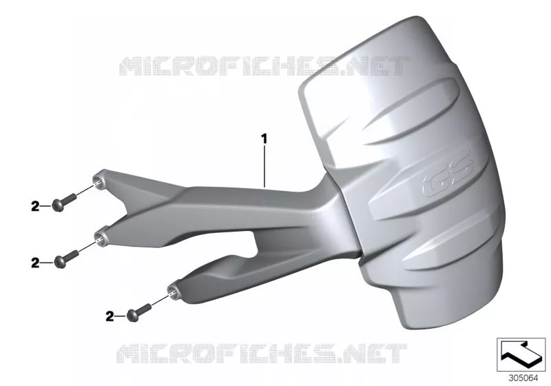Protecteur AR BMW Motorrad BMW Motorrad R 1200 2015 K5x  K50 (0A51, 0A61)