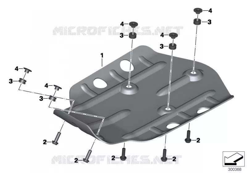 Protection integr.moteur BMW Motorrad BMW Motorrad R 1200 2011 K5x  K50 (0A01, 0A11)