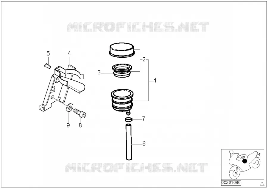 Réservoir AR BMW Motorrad BMW Motorrad R 1200 1996 4V  259C (0424,0434)