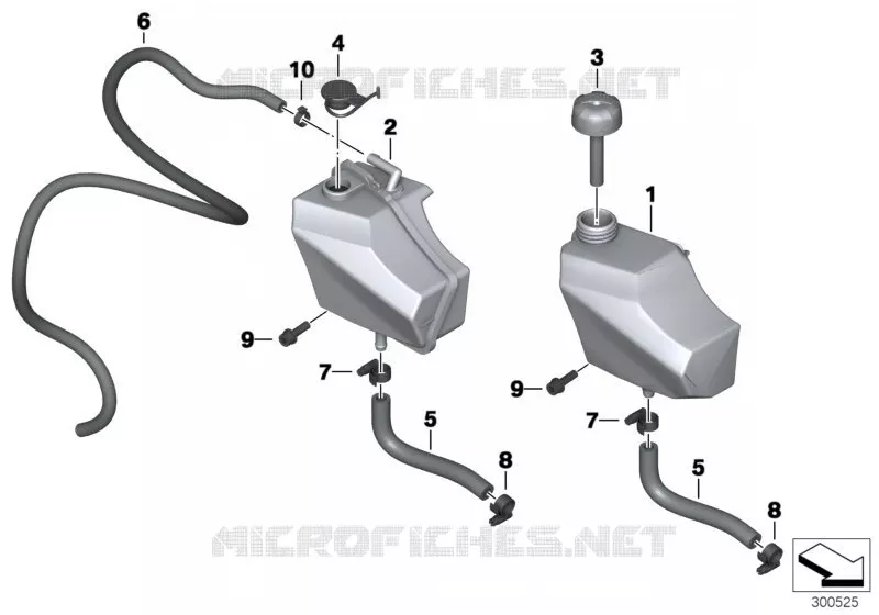 Réservoir tampon BMW Motorrad BMW Motorrad F 800 2005 K7x  K73 (0217,0227)