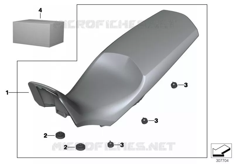 Selle BMW Motorrad BMW Motorrad F 700 2011 K7x  K70 (0B01, 0B11)