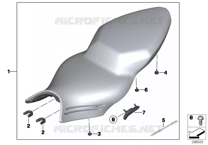 Selle BMW Motorrad BMW Motorrad K 1200 2003 K4x 4 cyl.  K40 (0581,0591)