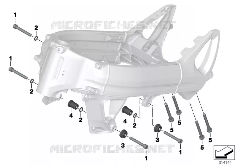 Suspension moteur BMW Motorrad BMW Motorrad F 800 2013 K7x  K73 (0B04, 0B14)