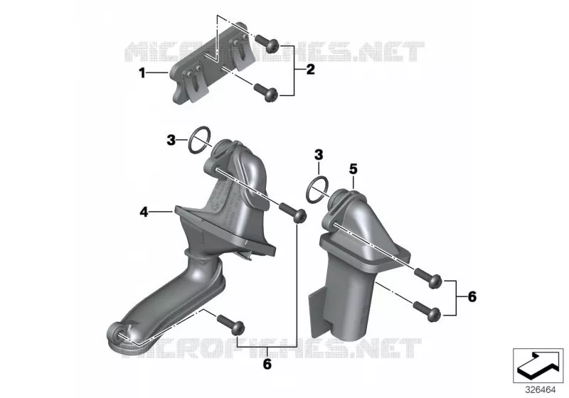 Tube daspiration dhuile BMW Motorrad BMW Motorrad R 1200 2013 K5x  K53 (0A04, 0A14)