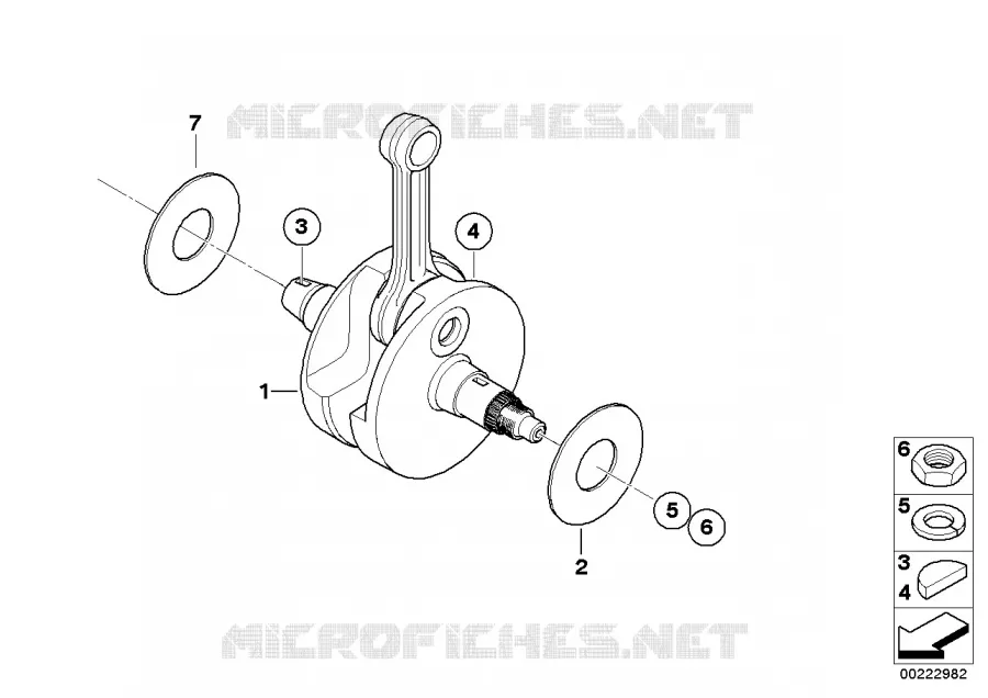 Vilebrequin/bielle BMW Motorrad BMW Motorrad F 650 2003   R13 (0175,0185)