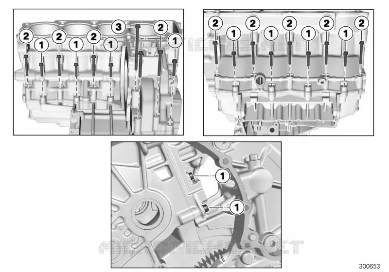 Vis de carter moteur BMW Motorrad BMW Motorrad K 1200 2004 K4x 4 cyl.  K44 (0587,0597)