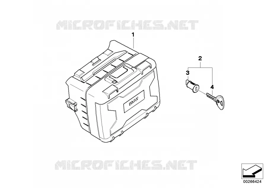 valise Vario BMW Motorrad BMW Motorrad F 700 2011 K7x  K70 (0B01, 0B11)
