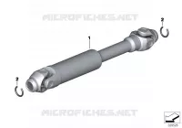 Cardan Essieu ar, entraînem./guidage roue ar R 1200 bmw-moto 2006 K2x 60318