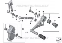 Pièces extérieures de cde des vitesses Boîte de vitesses manuelle R 1250 bmw-moto 2017 K5x 68450
