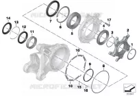 Roulement couronne Integral ABS 2 Essieu ar, entraînem./guidage roue ar R 1200 bmw-moto 2002 K2x 62950