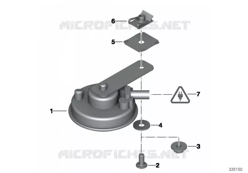 Avertisseur BMW Motorrad BMW Motorrad K 1200 2002 4 cyl. 4 soup.  K41 (0548,0558)