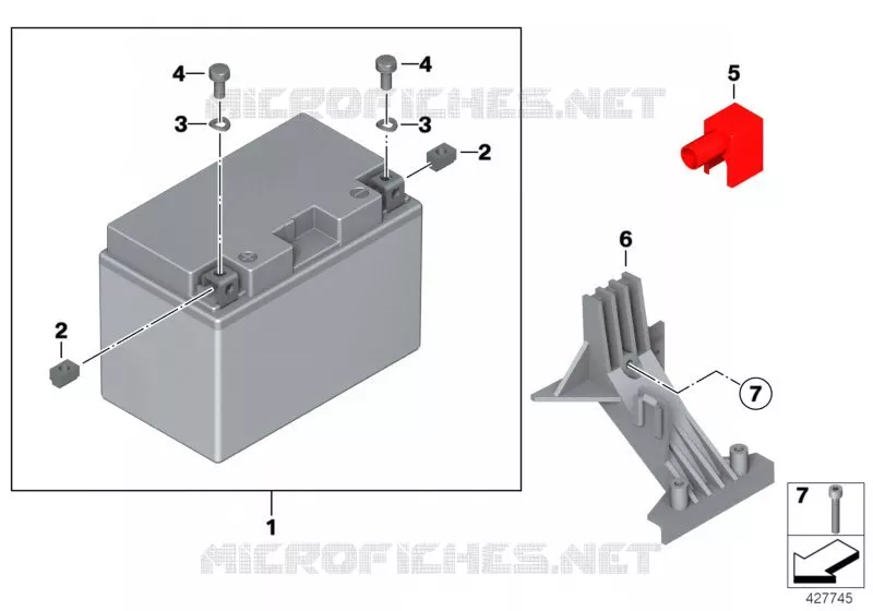 Batterie sans entretien BMW Motorrad BMW Motorrad HP2 2004 K2x  K25 (0369,0389)