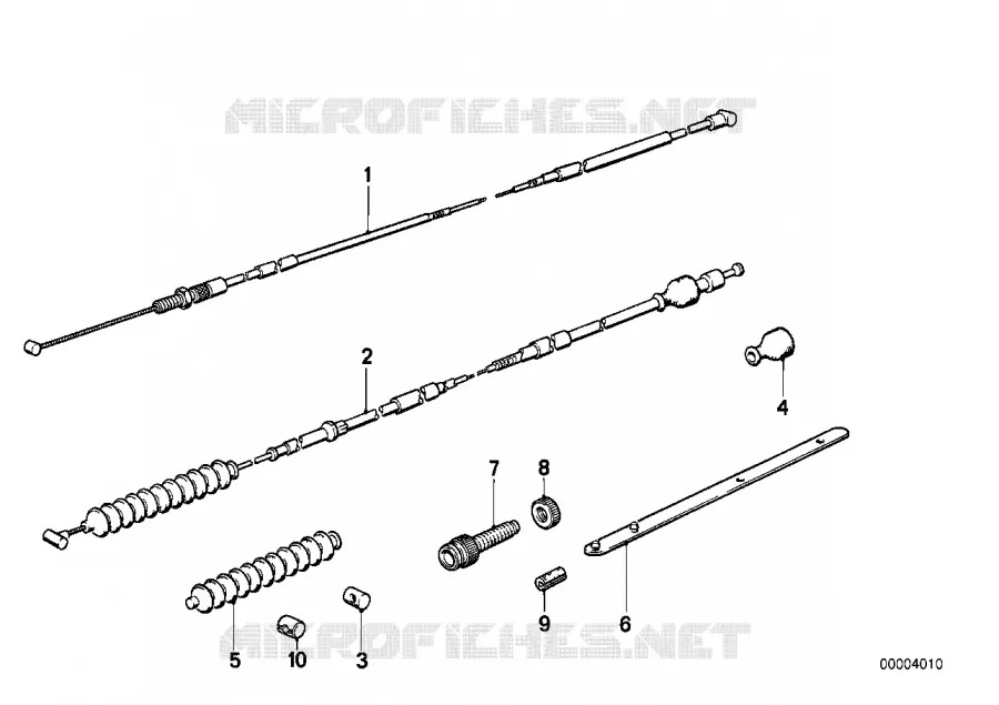 Câble Bowden BMW Motorrad BMW Motorrad Classic K 100 1986 4 cyl. 2 soup.  K589 (0506,0516)
