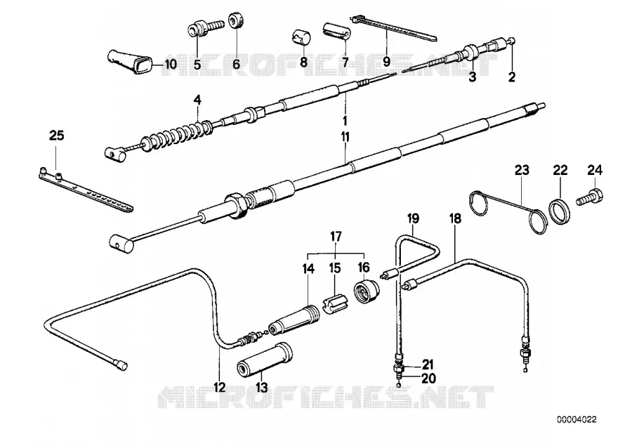 Câble Bowden BMW Motorrad BMW Motorrad Classic R 80 1987 2V (87-90)  R80