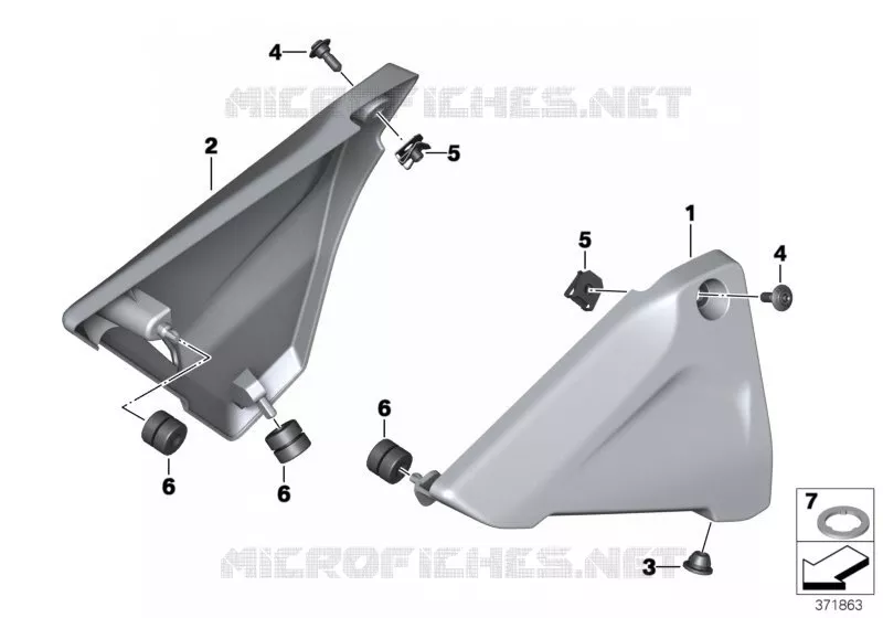 Cache-batterie BMW Motorrad BMW Motorrad R 1250 2018   K54 (0J81, 0J83)