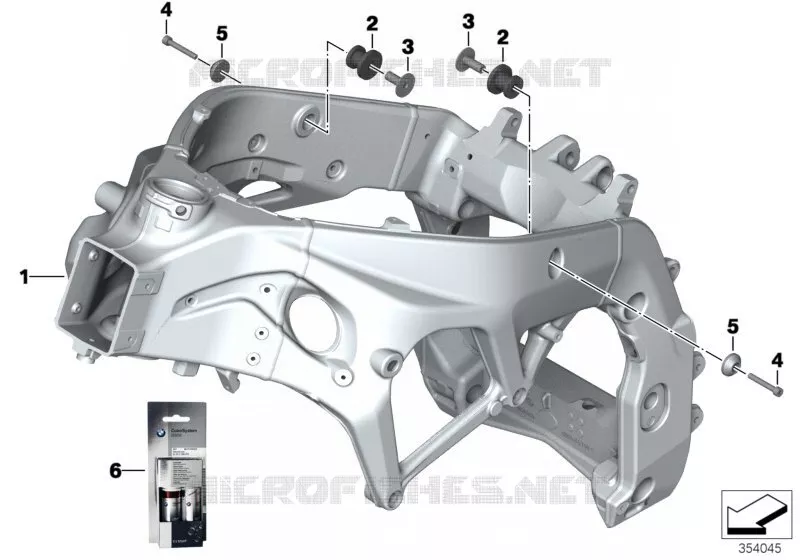 Cadre principal BMW Motorrad BMW Motorrad S 1000 2010   K46 (0524,0534)
