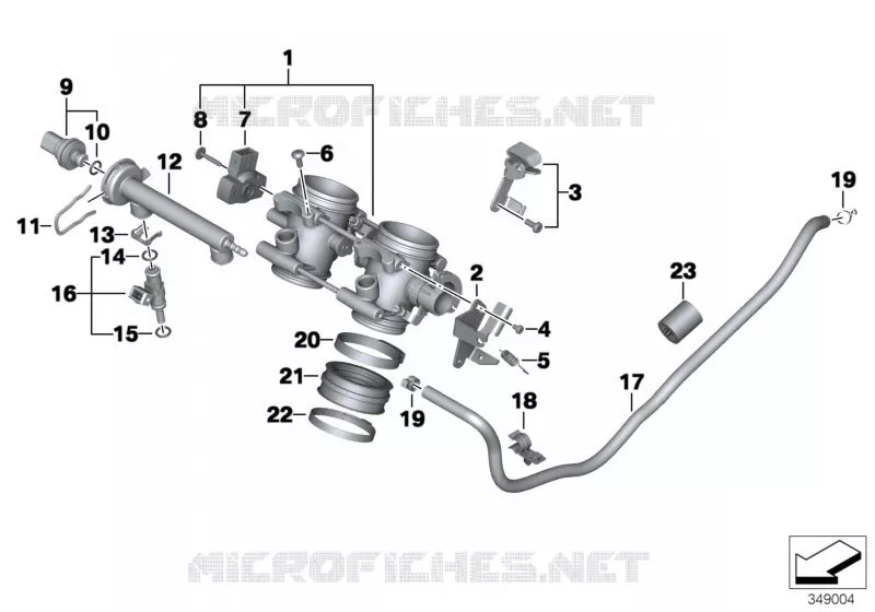 Carter de volet de depart BMW Motorrad BMW Motorrad F 800 2005 K7x  K73 (0217,0227)