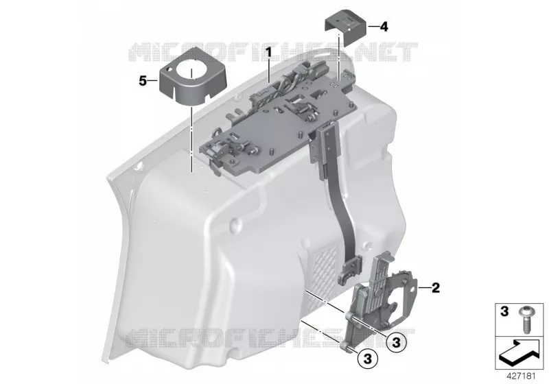Coffre, partie inférieure BMW Motorrad BMW Motorrad R 1200 2003 K2x  K28 (0328,0338)