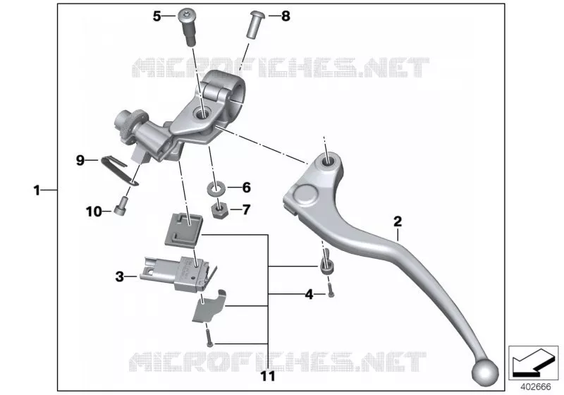 Commande de débrayage BMW Motorrad BMW Motorrad S 1000 2013   K46 (0D10,0D21)