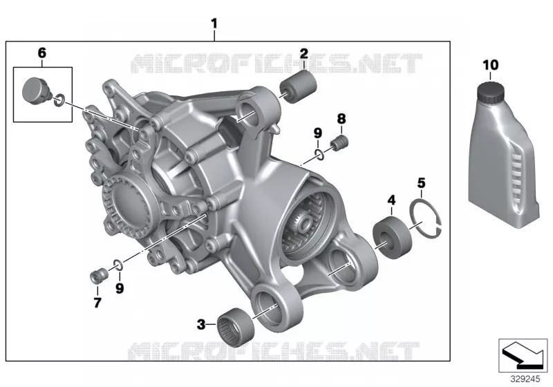 Couple conique arrière BMW Motorrad BMW Motorrad K 1600 2015 6 cyl.  K48 (0F02, 0F12)