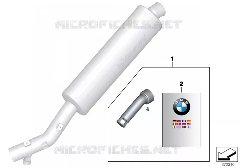 Elément de silencieux BMW Motorrad BMW Motorrad G 650 2006 X  K15 (0164,0194)