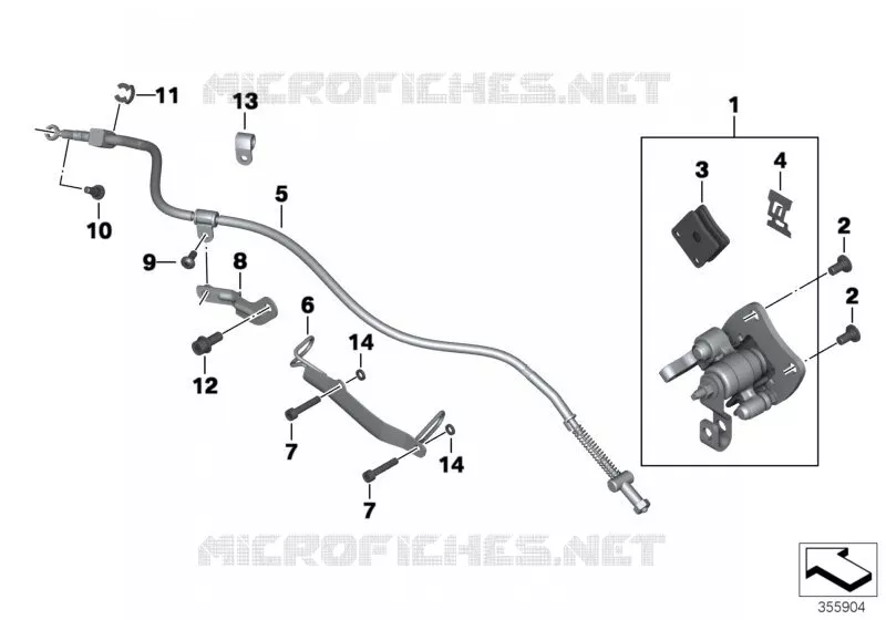 Frein de stationnement BMW Motorrad BMW Motorrad C Evolution 2013 Electric  K17 (0C03)