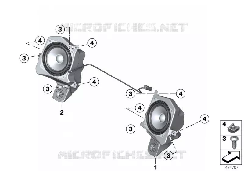 Haut-parleur Droit Pour BMW R1150RT (2001-2004) – Pièce D’occasion