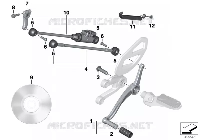 Levier de vitesse BMW Motorrad BMW Motorrad S 1000 2014   K49 (0D03, 0D13)