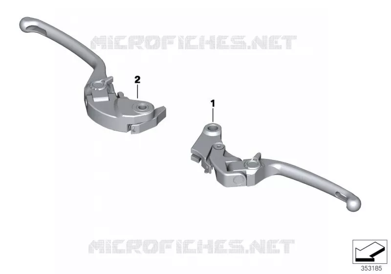 Manette HP repliable BMW Motorrad BMW Motorrad S 1000 2015   K46 (0D50, 0D60)