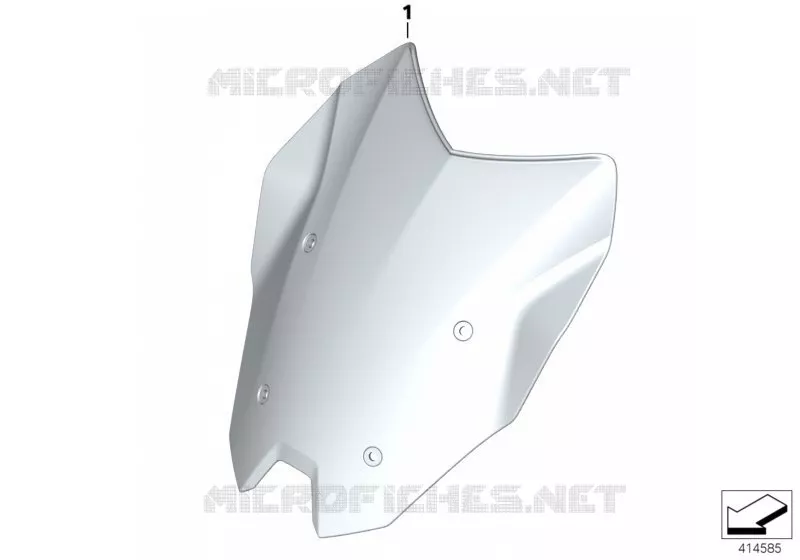 Pare-brise teinté BMW Motorrad BMW Motorrad R 1200 2014 K5x  K54 (0A05, 0A15)