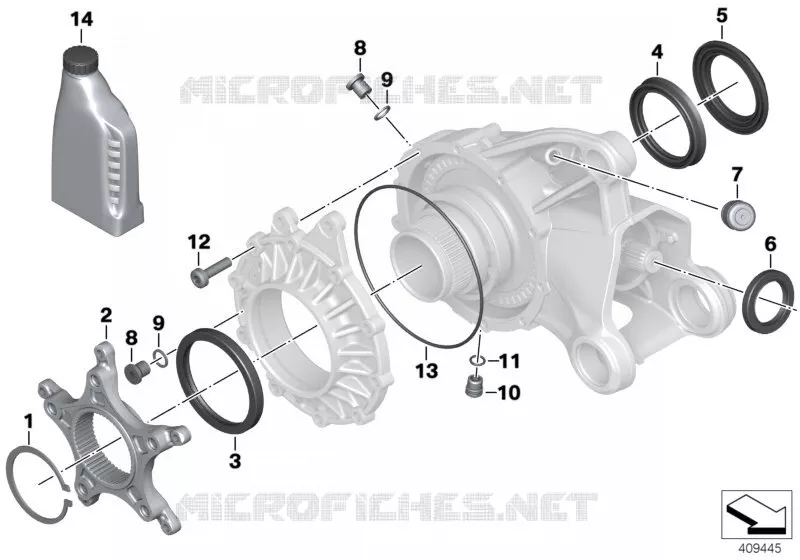 Pièces détachées renvoi dangle BMW Motorrad BMW Motorrad R 1250 2017 K5x  K50 (0J91, 0J93)