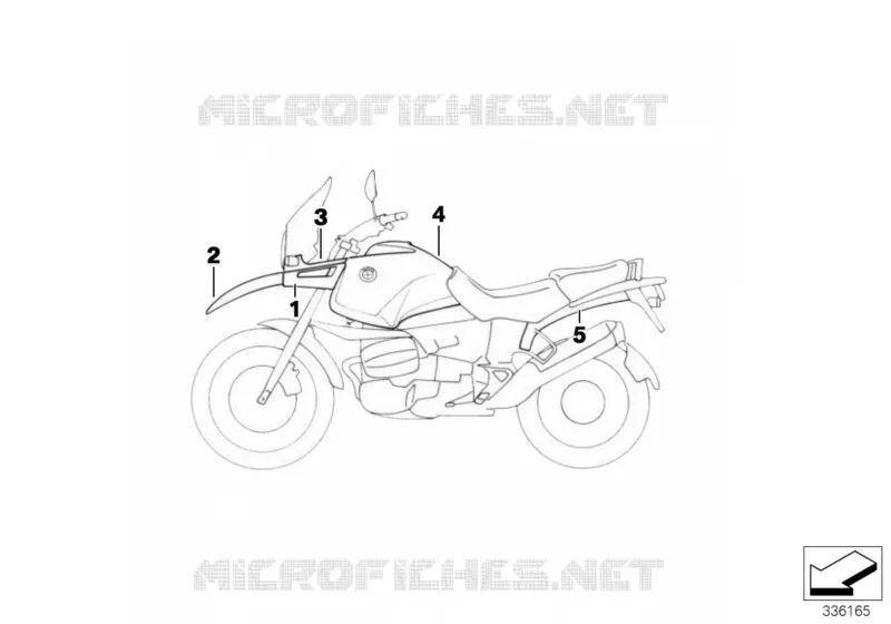 Pièces en appret BMW Motorrad BMW Motorrad R 850 1996 4V  259 (0403)
