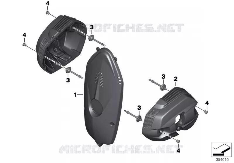 Pièces en carbone moteur BMW Motorrad BMW Motorrad R 1200 2002 K2x  K25 (0307,0317)