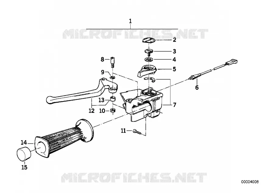 Poignee gauche BMW Motorrad BMW Motorrad Classic R 100 1993 2V (91-95)  R100