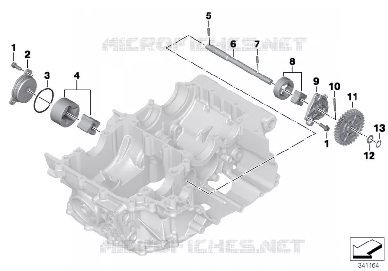 Pompe a huile-pieces separees BMW Motorrad BMW Motorrad F 700 2014 K7x  K70 (0B06, 0B16)
