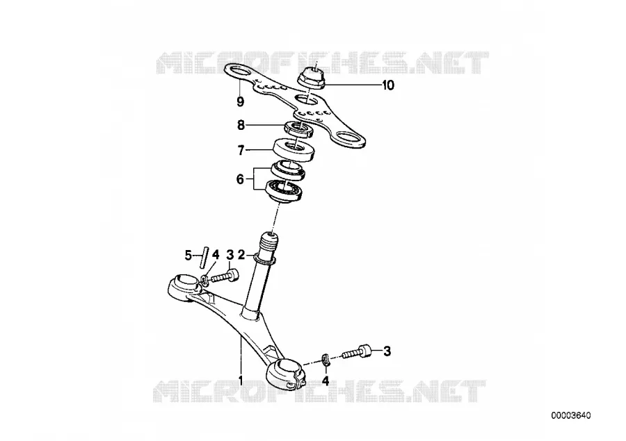 Pontet de fourche inferieur BMW Motorrad BMW Motorrad Classic R 100 1987 2V (87-95)  R100