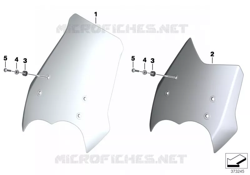 Saute-vent BMW Motorrad BMW Motorrad G 650 2010   R13 (0136, 0146)
