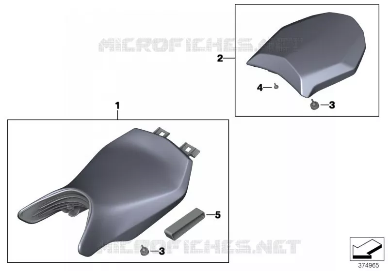 Selle BMW Motorrad BMW Motorrad R 1200 2014 K5x  K54 (0A05, 0A15)