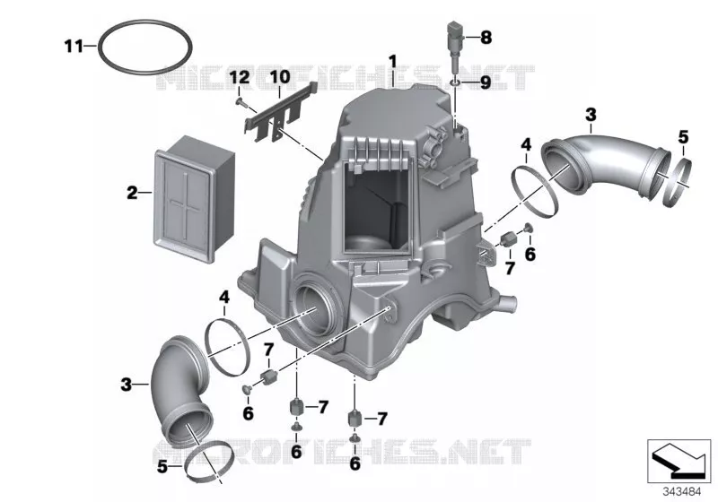 Silencieux dadmission / Filtre BMW Motorrad BMW Motorrad R 1200 2002 K2x  K25 (0307,0317)