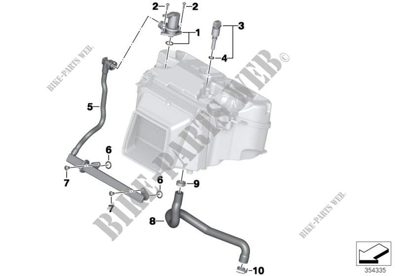 Système régul. ralenti/dégazage moteur pour BMW Motorrad S 1000 R à partir de 2013